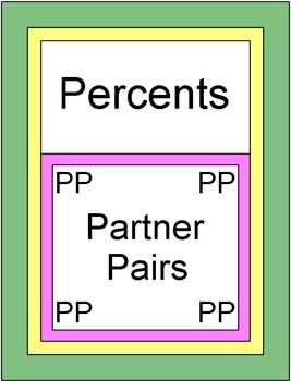 Preview of Percents - Finding Percents (Partner Pairs)