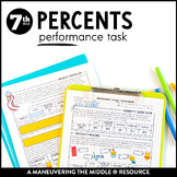 Percents Performance Task | Percent Proportions and Percen