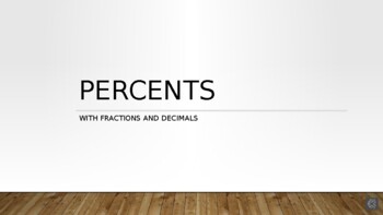 Preview of Percents PowerPoint