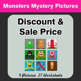 Percents - Sale Price, Discount, Savings - Math Mystery Pi