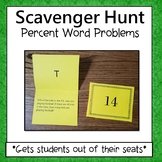 Percents  Scavenger Hunt (Word Problems) 6.RP.3c
