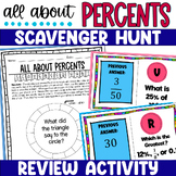 Percents Scavenger Hunt - Working with Percent or Percenta