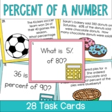 Percent of a Number Task Cards