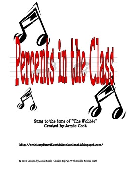 Preview of Percents in the Class....Percent song