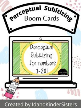 Preview of Perceptual Subitizing Boom Cards With Dots and Ten Frames