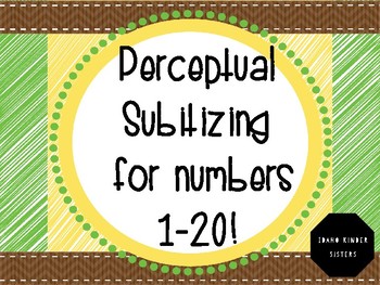 Preview of Perceptual Subitizing Powerpoint Slideshow for Numbers 1-20
