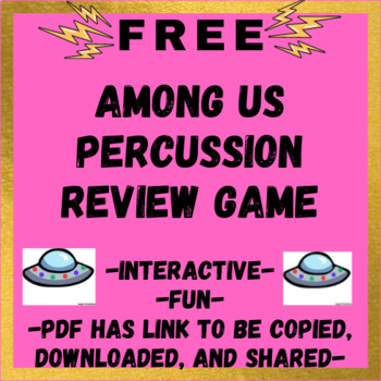 Preview of Percussion Family- Imposter Themed Interactive Quiz