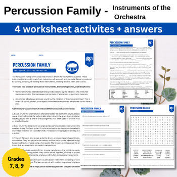 Preview of Percussion Family: Instruments of the Orchestra