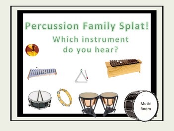 Preview of Percussion Family Splat! - A Listening Game.