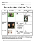 Percussion Hand Position Checklist (Mallets)