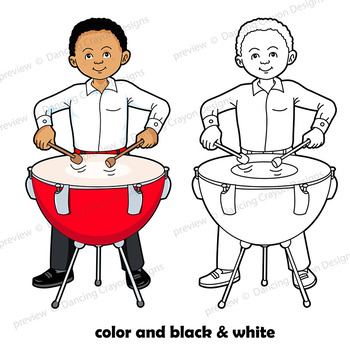 percussionist clipart of children