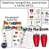 Percussion Instruments..Write The Room..Teaching, Awarenes