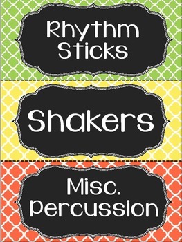 Preview of Percussion Labels