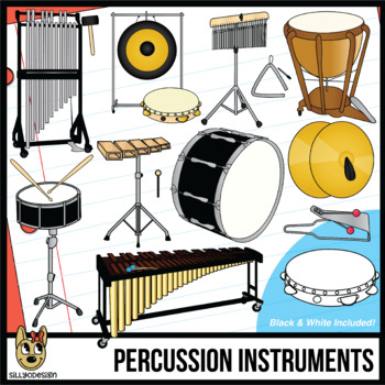Percussion Musical Instrument Clip Art by SillyODesign - clipart