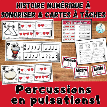 Preview of Percussions en pulsations: cartes à tâches & histoire sonorisée (St-Valentin)