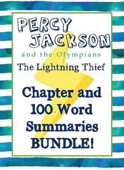 Preview of BUNDLE!! Percy Jackson: Lightning Thief - Summaries