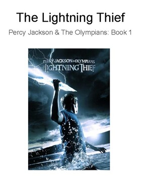 Preview of Percy Jackson and the Olympians: The Lightning Thief Literature Packet