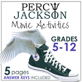 Percy Jackson Movie Activities, Modern Myth Creative Writi