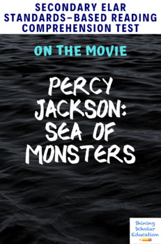 Preview of Percy Jackson: Sea of Monsters (2013) Movie Guide/Analysis Multiple-Choice Test