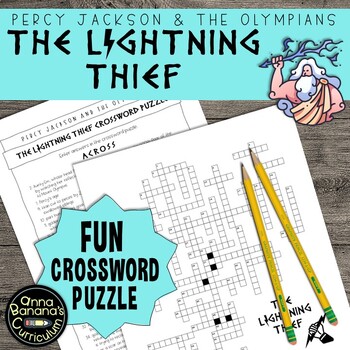 Preview of Percy Jackson THE LIGHTNING THIEF Crossword Puzzle - FREE!