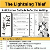 Percy Jackson The Lightning Thief - Anticipation Guide & R
