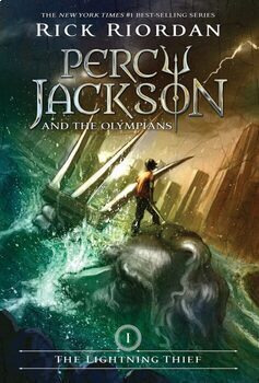 Preview of Percy Jackson: The Lightning Thief Chapter Tracker- Main idea, conflict, & more!