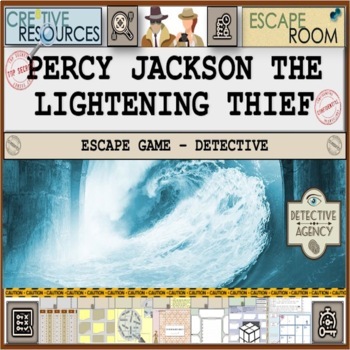 Preview of Percy Jackson The Lightning Thief English Escape Room
