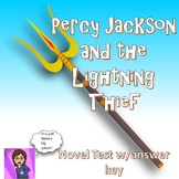 Percy Jackson: The Lightning Thief -Major Test with Answer Key