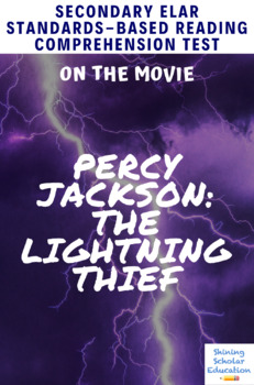 Preview of Percy Jackson: The Lightning Thief Movie Guide/Analysis Multiple-Choice Test