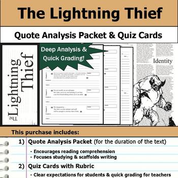 percy jackson the lightning thief quote analysis