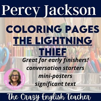 Preview of Percy Jackson and The Lightning Thief Coloring Pages and Posters