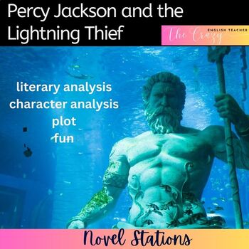 Preview of Percy Jackson and The Lightning Thief Novel Study -Stations Digital Activity
