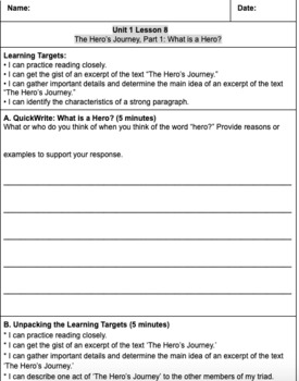 Percy Jackson Series: A Bundle of Worksheets