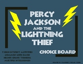 Percy Jackson and the Lightning Thief Choice Board Tic Tac