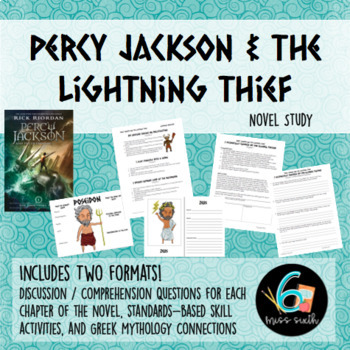Percy Jackson and the Lightning Thief Book - Book Units Teacher