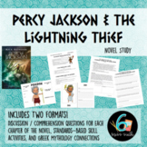 Percy Jackson and the Lightning Thief Novel Unit with Dist