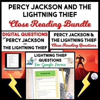 Preview of Percy Jackson and the Lightning Thief Question Bundle