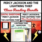 Percy Jackson and the Lightning Thief Question Bundle