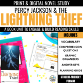 Percy Jackson & the Lightning Thief Book Unit: Print & Dig