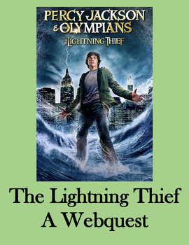 Preview of Percy Jackson and the Lightning Thief Webquest Digital