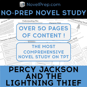 Preview of Percy Jackson and the Lightning Thief by Rick Riordan Novel Study – No Prep!