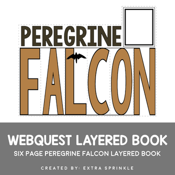 Preview of Peregrine Falcon Webquest Layered Book