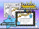 Perfect Attendance Certificates - Awards - Stars Theme - K