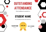 Perfect Attendance/Outstanding Attendance Certificate