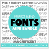 Perfect Blend Fonts: MINI BUNDLE VOL. 20-23