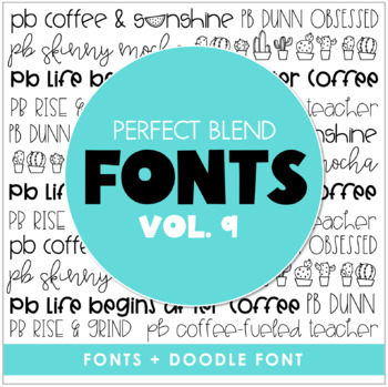 Preview of Perfect Blend Fonts: Volume Nine