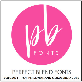 Preview of Perfect Blend Fonts: Volume One