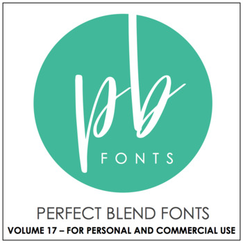 Preview of Perfect Blend Fonts: Volume Seventeen
