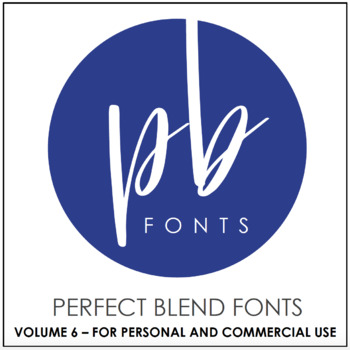 Preview of Perfect Blend Fonts: Volume Six