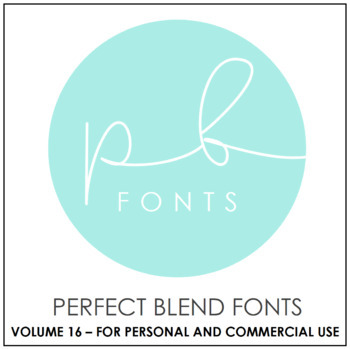 Preview of Perfect Blend Fonts: Volume Sixteen